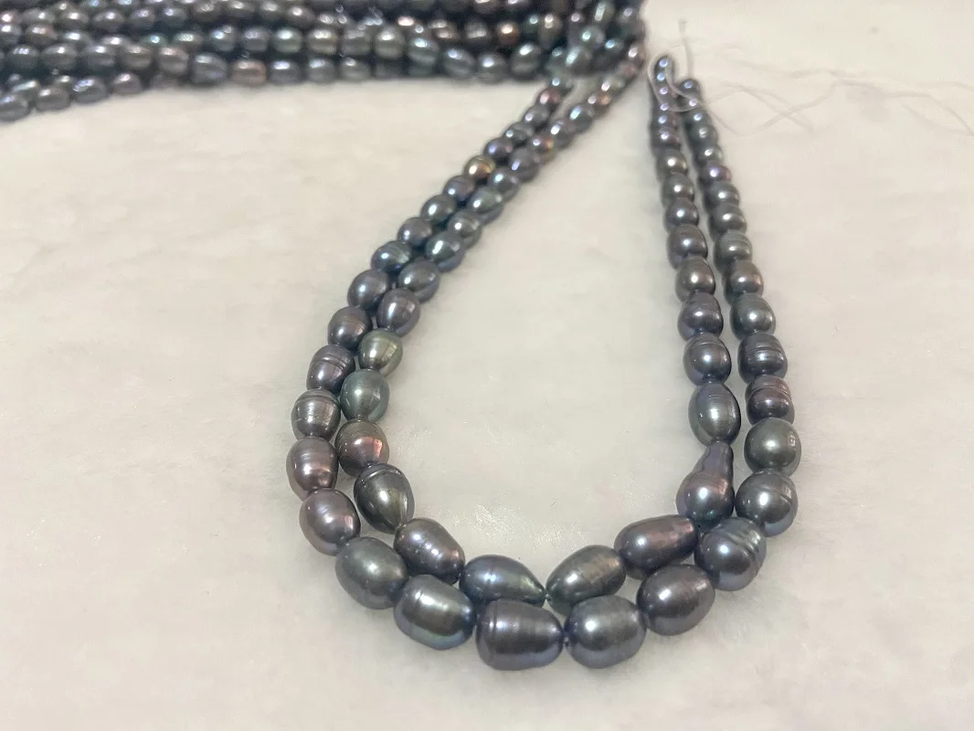 Wholesale Around 15"7-9mm Rice Shape Natural Sea Pearl Necklace Unfinished DIY Jewelry Single Strand Women
Wholesale Around 15"7-9mm Rice Shape Natural Sea Pearl Necklace Unfinished DIY Jewelry Single Strand Women