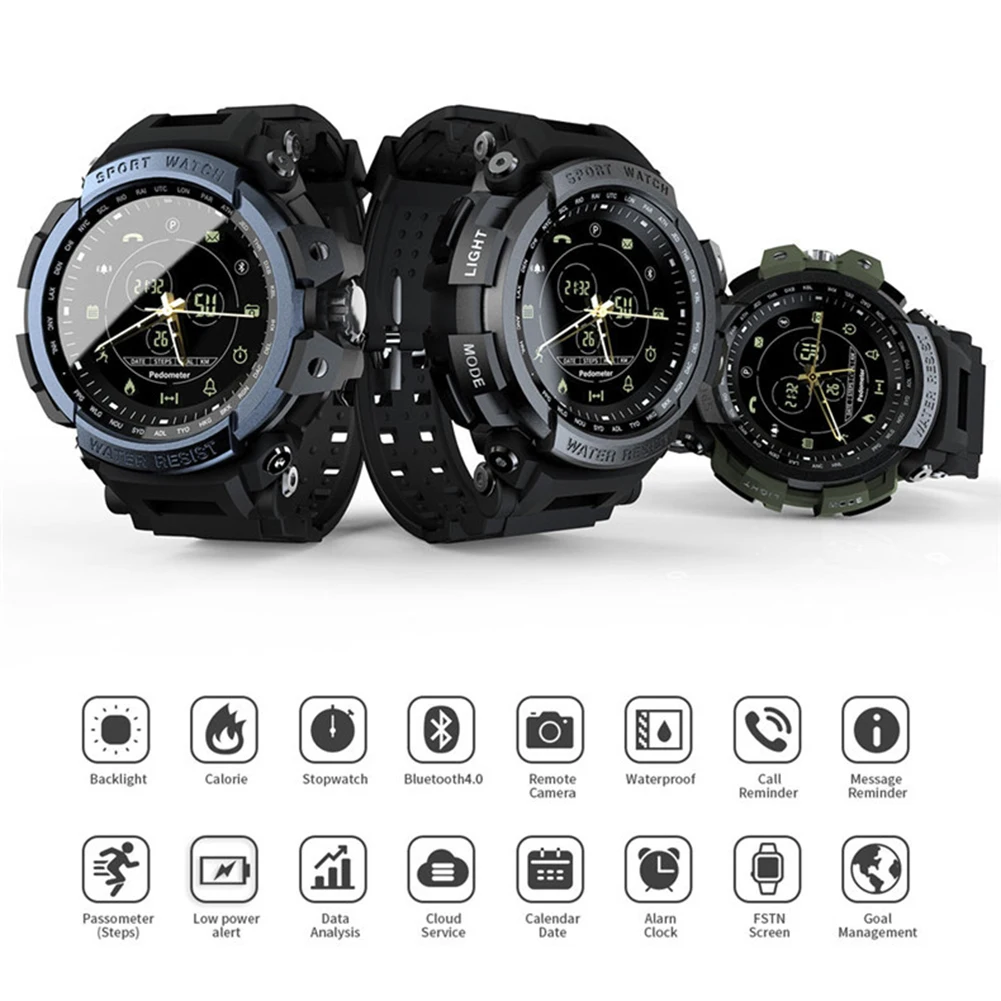 

LOKMAT MK28 Smartwatch Sport Track Waterproof Bluetooth Message Call Reminder Smart Watch Band With 1.14inch Round Screen