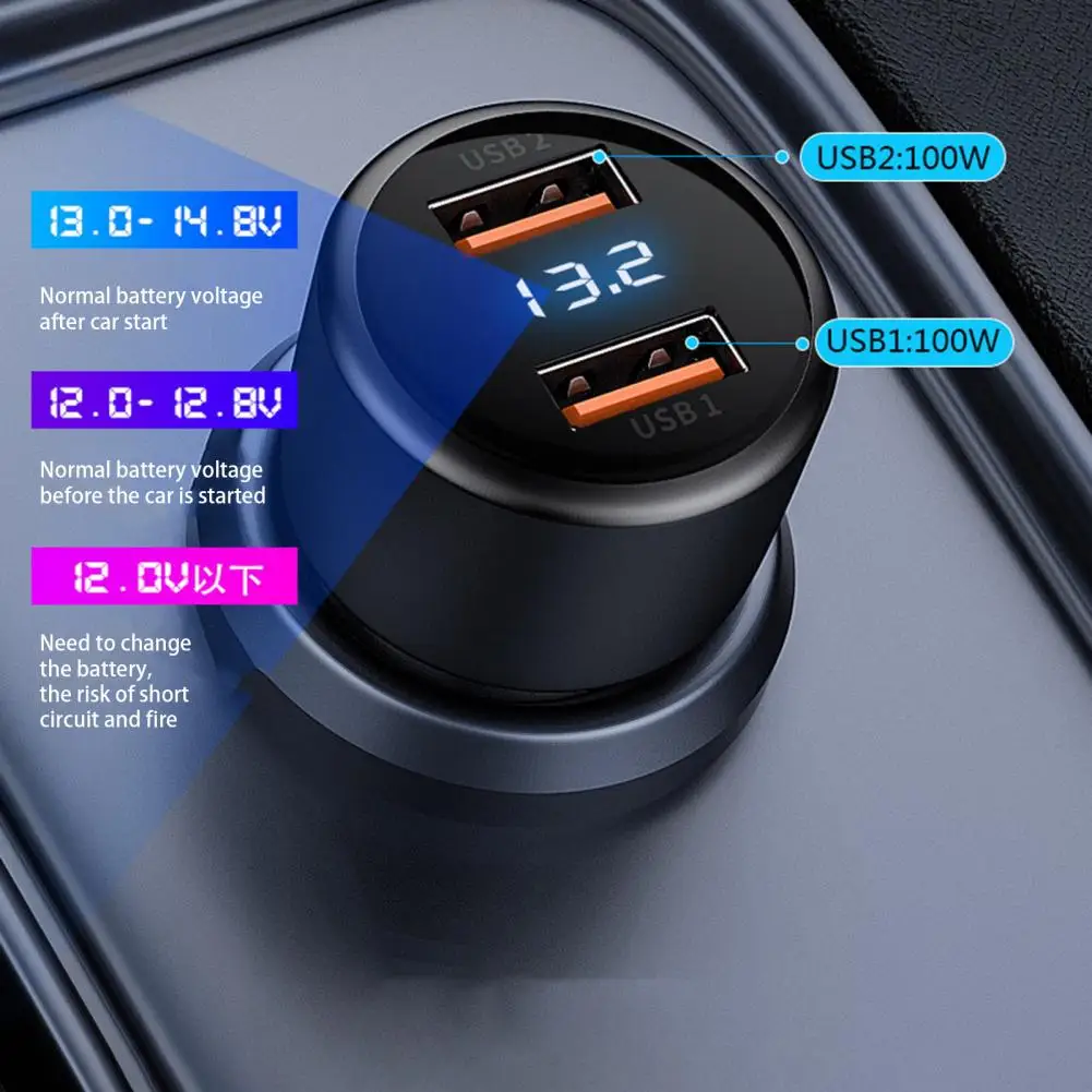 Car Charger Useful Snap Design Multiple Protection Dual USB Ports Car Phone Charger Charging Tools
Car Charger Useful Snap Design Multiple Protection Dual USB Ports Car Phone Charger Charging Tools