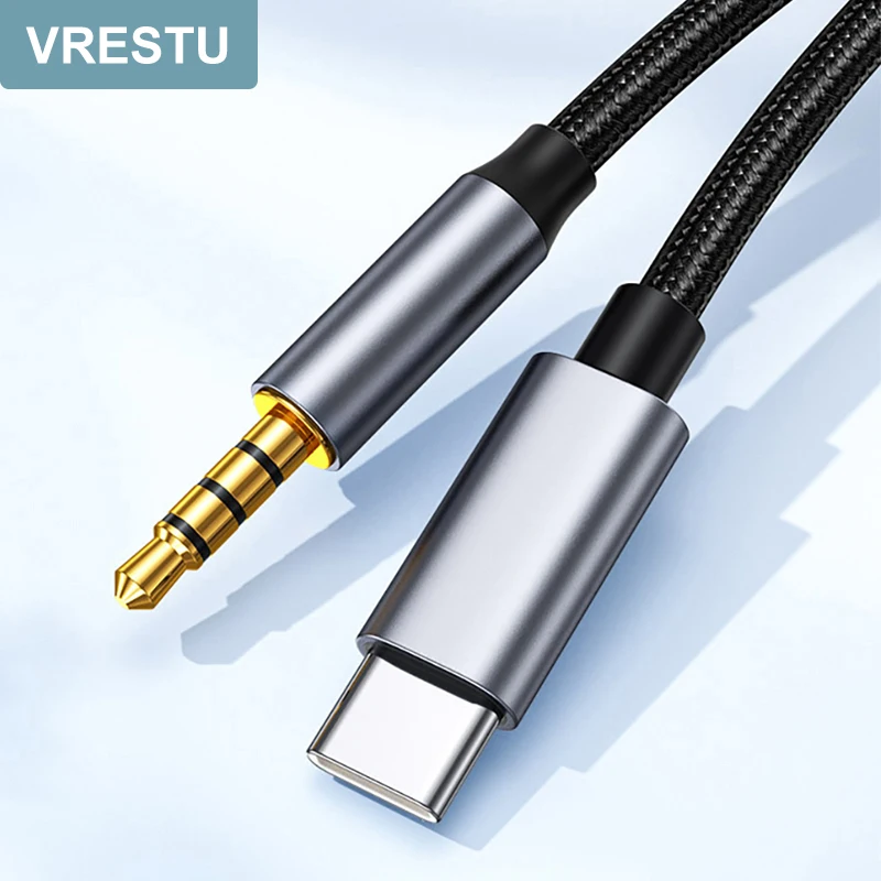 Type C to 3.5mm Jack AUX Cable Audio DAC Chip 4 Poles Microphone 3 5 HiFi Headset Adapter for Samsung Google Pixel Huawei Xiaomi
Type C to 3.5mm Jack AUX Cable Audio DAC Chip 4 Poles Microphone 3 5 HiFi Headset Adapter for Samsung Google Pixel Huawei Xiaomi