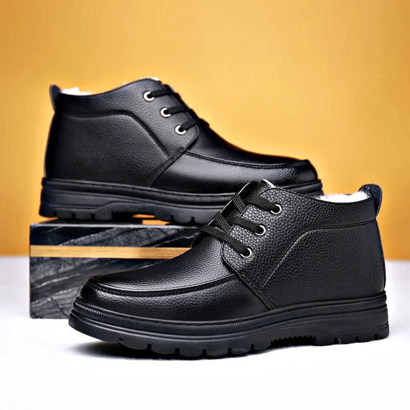 Snow Boots for Middle-aged and Elderly Men Cold Leather Winter High Top Plush Dad Business Casual Cotton Wool Men Warm Cotton
Snow Boots for Middle-aged and Elderly Men Cold Leather Winter High Top Plush Dad Business Casual Cotton Wool Men Warm Cotton