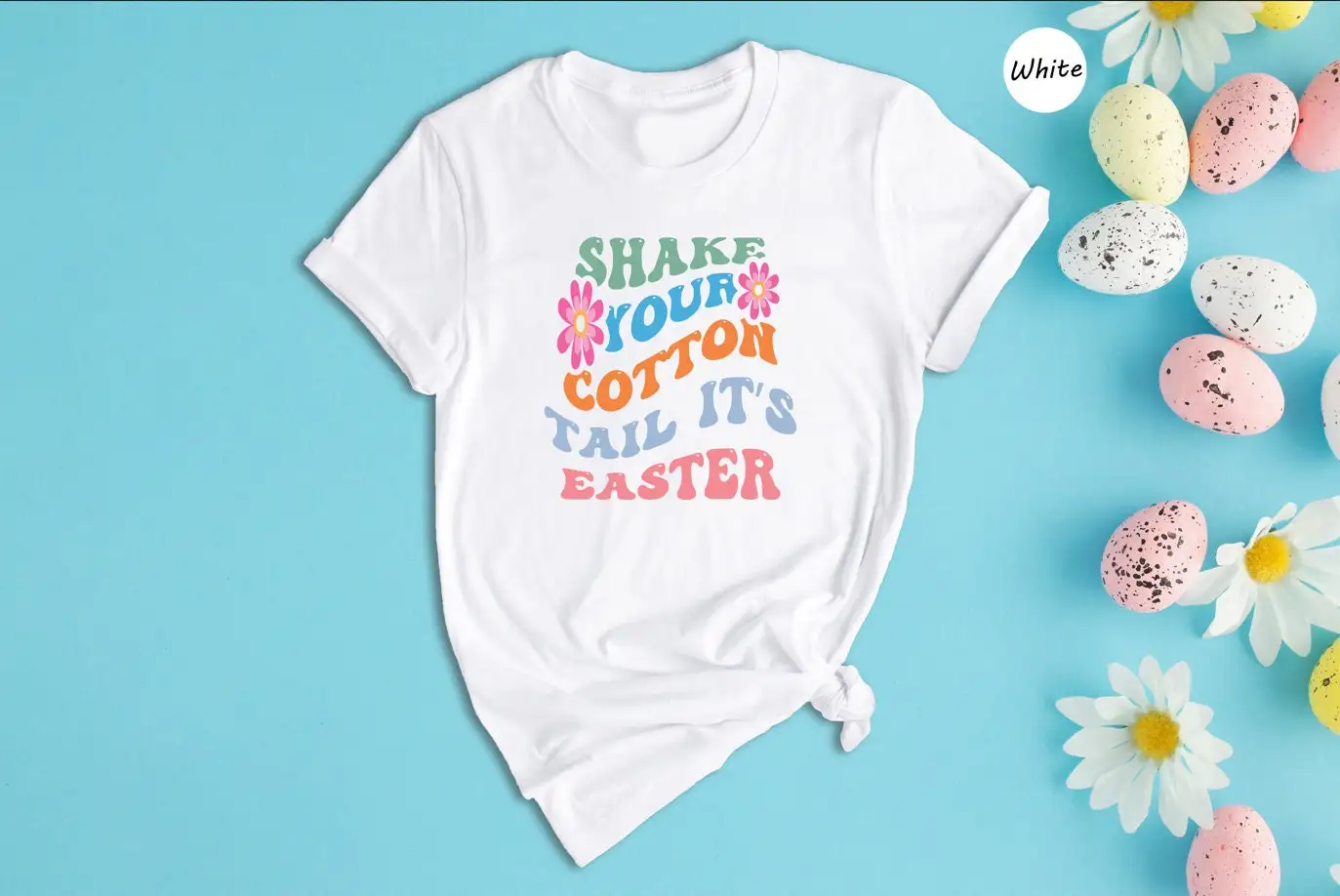 Пасхальная футболка с надписью Shake Your Cotton Tail праздничная Весенняя детская одежда