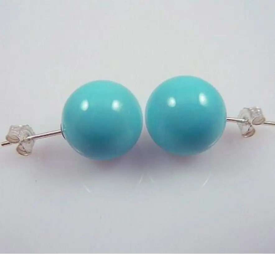 Fashion Jewelry 10MM Turquoise Blue South Sea Shell Pearl Sterling Silve Earrings AAA+
Fashion Jewelry 10MM Turquoise Blue South Sea Shell Pearl Sterling Silve Earrings AAA+