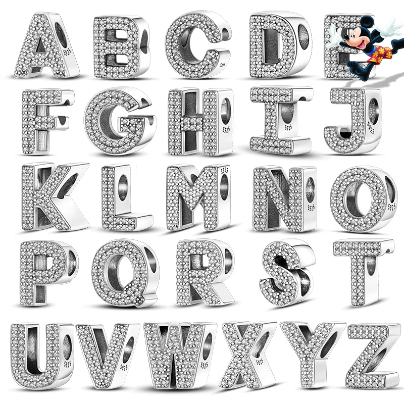 Hot Sale 925 Sterling Silver 26 Letters Alphabet Crown Charms Beads Fit Pandora 925 Original Bracelets Fine Anniversary Jewelry
Hot Sale 925 Sterling Silver 26 Letters Alphabet Crown Charms Beads Fit Pandora 925 Original Bracelets Fine Anniversary Jewelry