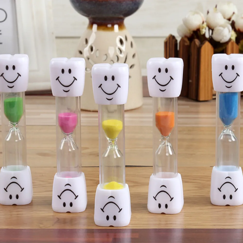 

Smiling Face Hourglass Sand Clock for Cooking Brushing Teeth 3 Minutes Sands Timer Sandglass Children Kids Gift Desktop Ornament