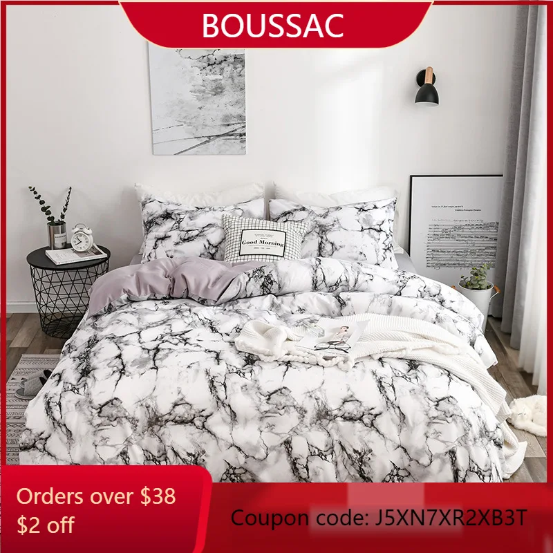 Quilt Cover Bedding Set Bedroom Marble Quilt Cover Double-sided Drawing Double Queen Quilt Cover
Quilt Cover Bedding Set Bedroom Marble Quilt Cover Double-sided Drawing Double Queen Quilt Cover