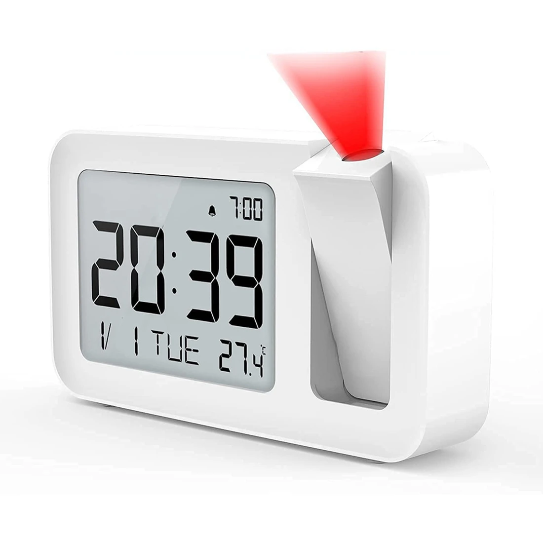 Alarm Clock with Projection, Projection Alarm Clock with Indoor Temperature, 4 Adjustable Projection Brightness
Alarm Clock with Projection, Projection Alarm Clock with Indoor Temperature, 4 Adjustable Projection Brightness