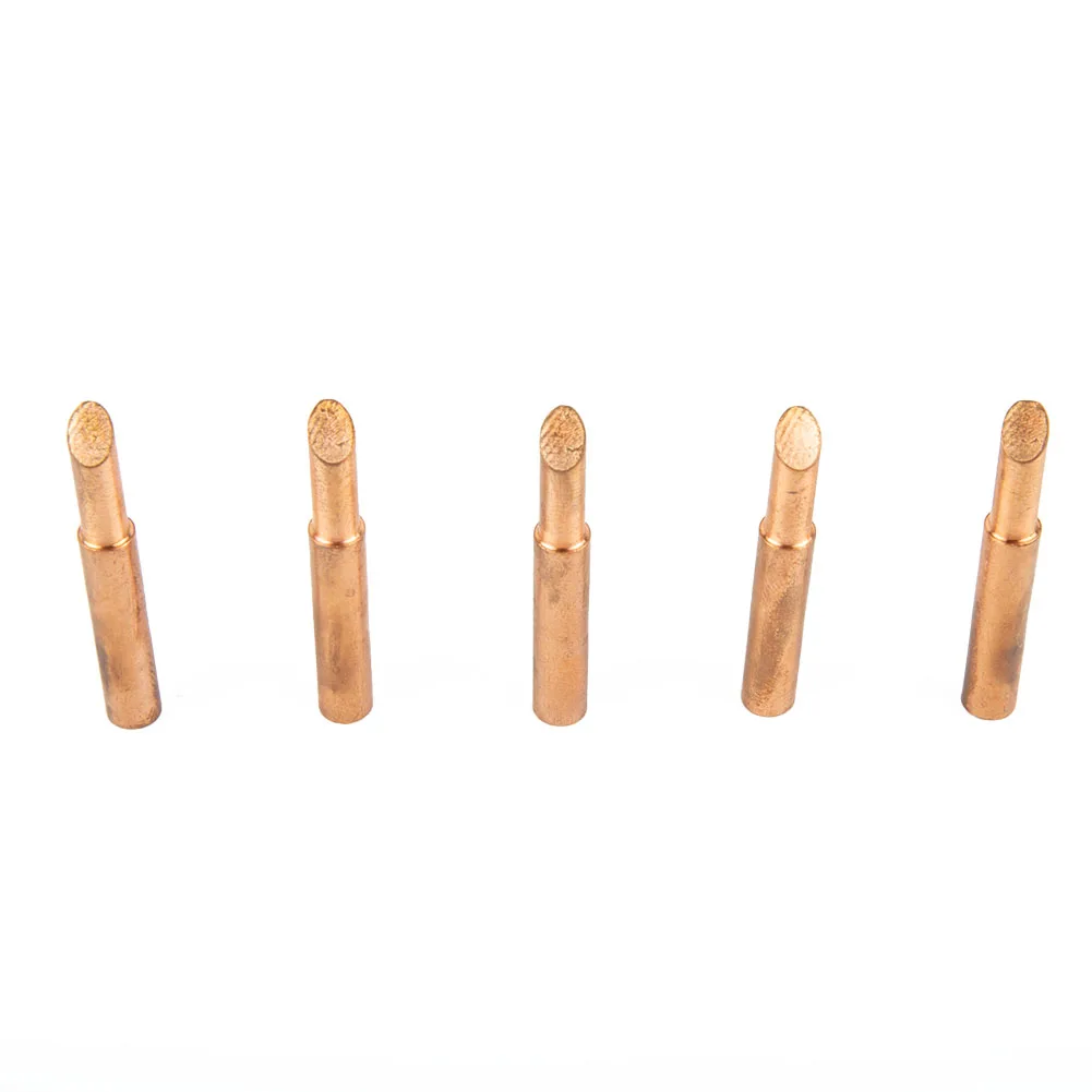 5pcs 900M-T-5C Copper Soldering Iron Tips Soldering Iron Pure Copper Lead-Free Iron Tips For 936 Welding Repairing Tools
5pcs 900M-T-5C Copper Soldering Iron Tips Soldering Iron Pure Copper Lead-Free Iron Tips For 936 Welding Repairing Tools