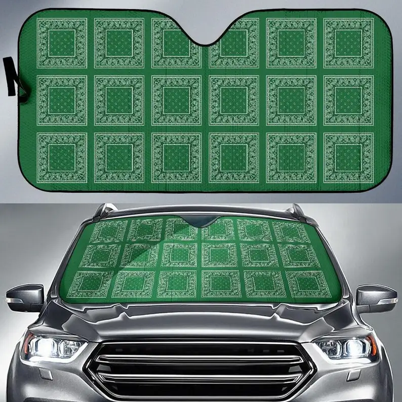 Classic Green Bandana Auto Sun Shade - SomethingColorful,Art, Hippie,Car Windshield Sun Shade,Visor,
Classic Green Bandana Auto Sun Shade - SomethingColorful,Art, Hippie,Car Windshield Sun Shade,Visor,