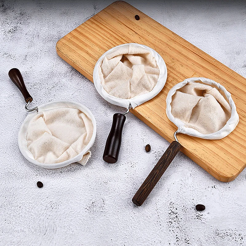 Reusable Coffee Filter Bag Stainless Steel Handle Flannel Cloth Strainer Dropping Pot Mesh Basket Tools Фильтр-мешок Для Кофе 1X
Reusable Coffee Filter Bag Stainless Steel Handle Flannel Cloth Strainer Dropping Pot Mesh Basket Tools Фильтр-мешок Для Кофе 1X