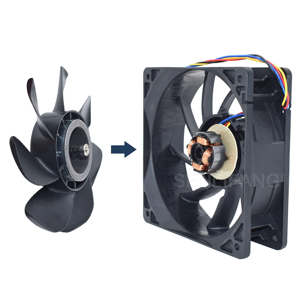 SENLIFANG SG121238BS/QFR1212GHE DC 12V 2.1A S7 S9 T9 L3 BTC ETH шариковый подшипник/охлаждающий вентилятор
