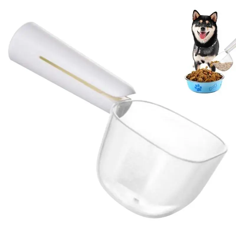 

Scoop For Dog Food Clear Puppy Measuring Cups With Scale Comfortable Long Handle Scoop For Dogs Cats Ferrets And Rabbits Food