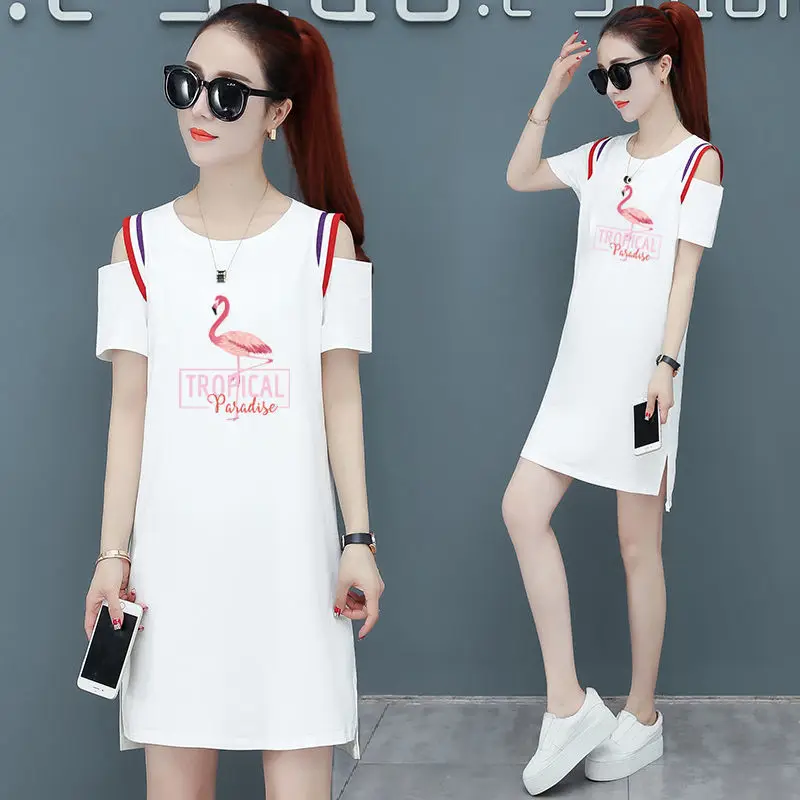 Y2K High Quality Pure Cotton Short Sleeve Dress Harajuku Women'S Off Shoulder Oversized T-Shirt Tops Kawaii Mid Long T Shirts
Y2K High Quality Pure Cotton Short Sleeve Dress Harajuku Women'S Off Shoulder Oversized T-Shirt Tops Kawaii Mid Long T Shirts