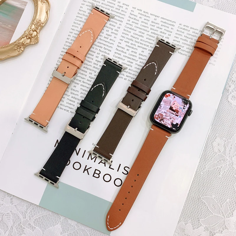 Ремешок из мягкой кожи для Apple Watch Band 41 мм 45 мм 38 мм 42 мм 44 мм 40 мм для Iwatch Series 7 Se 654321, мужские и женские умные ремешки
Ремешок из мягкой кожи для Apple Watch Band 41 мм 45 мм 38 мм 42 мм 44 мм 40 мм для Iwatch Series 7 Se 654321, мужские и женские умные ремешки