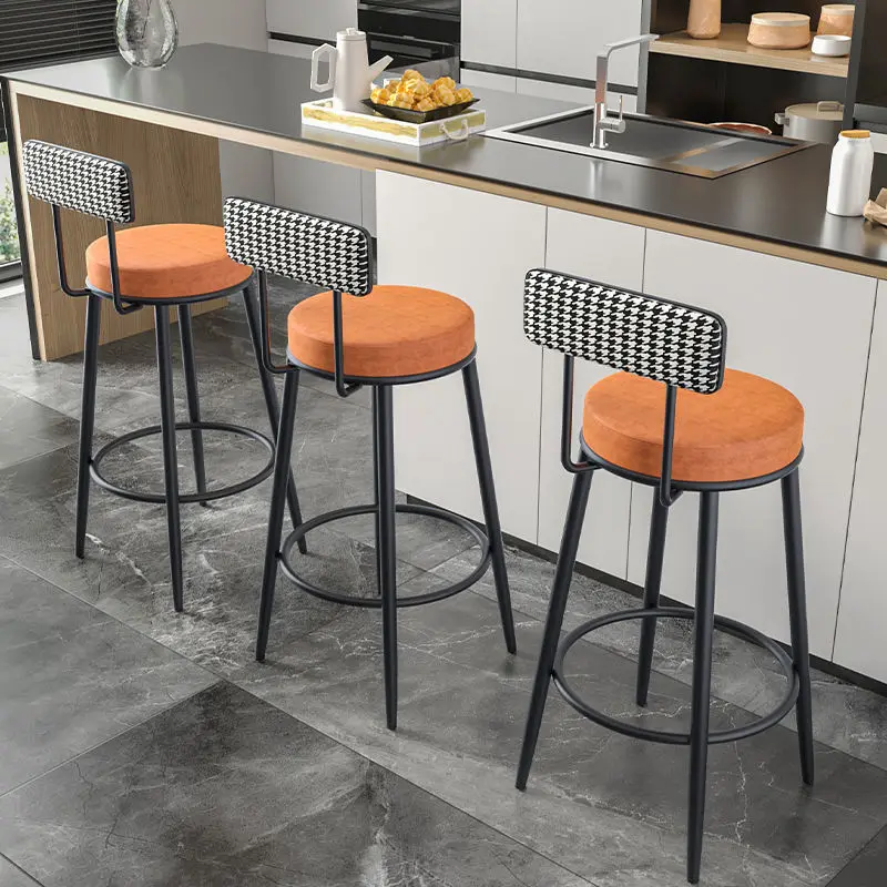 Metal High Bar Luxury Nordic Chair Designer Fashion Dining Room Chair Bar with Backrest Sillas Chaise Sillones Bar Furniture
Metal High Bar Luxury Nordic Chair Designer Fashion Dining Room Chair Bar with Backrest Sillas Chaise Sillones Bar Furniture