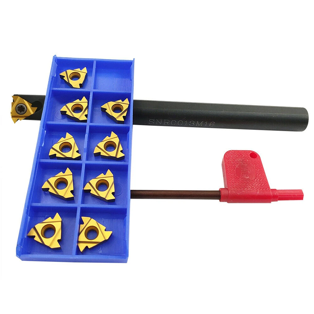 For Semi-finishing Turning Tool Holder SNR0013M16 12pcs/set 16IR AG60 Alloy Steel Carbide Insert Internal Threading
For Semi-finishing Turning Tool Holder SNR0013M16 12pcs/set 16IR AG60 Alloy Steel Carbide Insert Internal Threading
