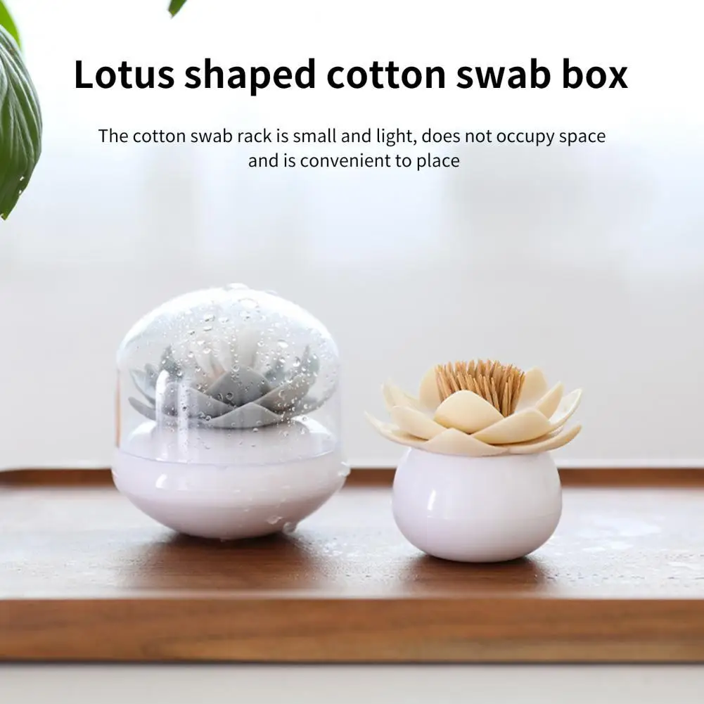 Useful Shock-proof Eco-friendly Lotus Shape Toothpick Q-Tips Storage Container Q-Tips Storage Box Cotton Swab Holder 
Useful Shock-proof Eco-friendly Lotus Shape Toothpick Q-Tips Storage Container Q-Tips Storage Box Cotton Swab Holder