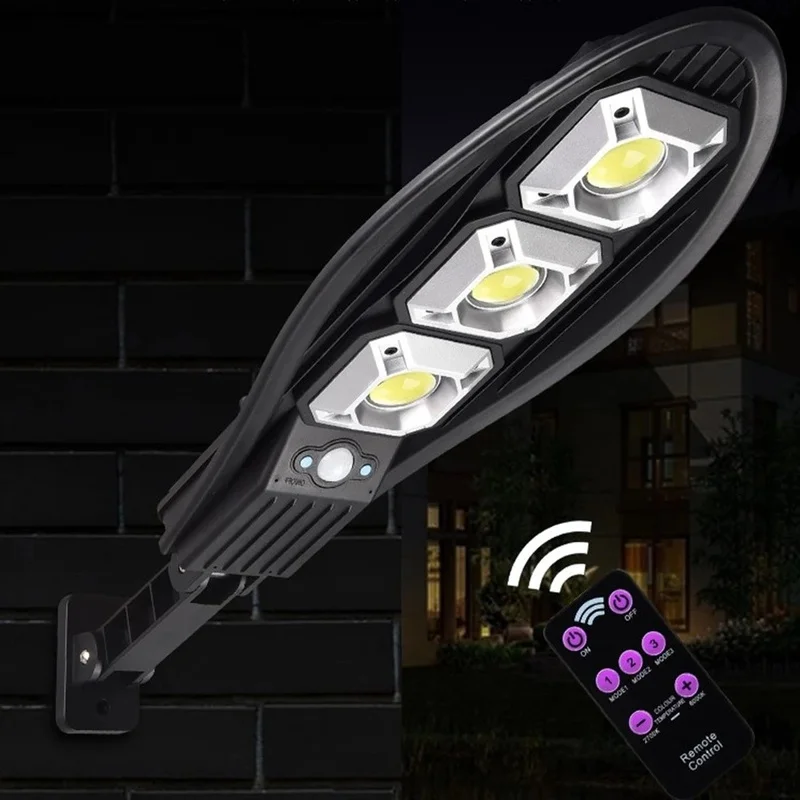 500 Watts Solar Street Light 108/90/60COB Induction LED Lamp Waterproof PIR Motion Brightest Light Lantern for Garden Courtyard
500 Watts Solar Street Light 108/90/60COB Induction LED Lamp Waterproof PIR Motion Brightest Light Lantern for Garden Courtyard