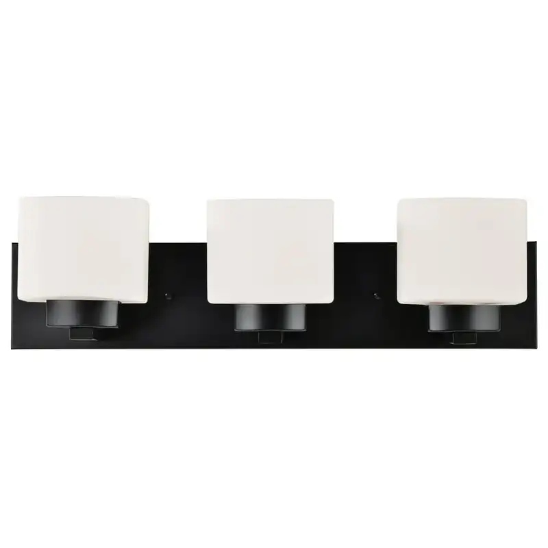 Vanity Light in Matte Black, 3-Light
Vanity Light in Matte Black, 3-Light