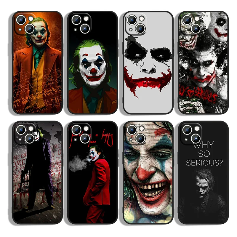 The Dark Knight villain Joker Phone Case For Apple iPhone 14 13 12 11 mini XS XR X Pro Max 8 7 6S 6 Plus Black Soft Cover
The Dark Knight villain Joker Phone Case For Apple iPhone 14 13 12 11 mini XS XR X Pro Max 8 7 6S 6 Plus Black Soft Cover