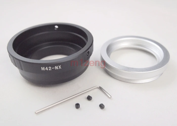 m42-nx 42mm M42 Screw lens to NX Mount Adapter Ring for samsung NX5 NX10 NX11 NX100 NX200 NX210 NX1000 Camera
m42-nx 42mm M42 Screw lens to NX Mount Adapter Ring for samsung NX5 NX10 NX11 NX100 NX200 NX210 NX1000 Camera