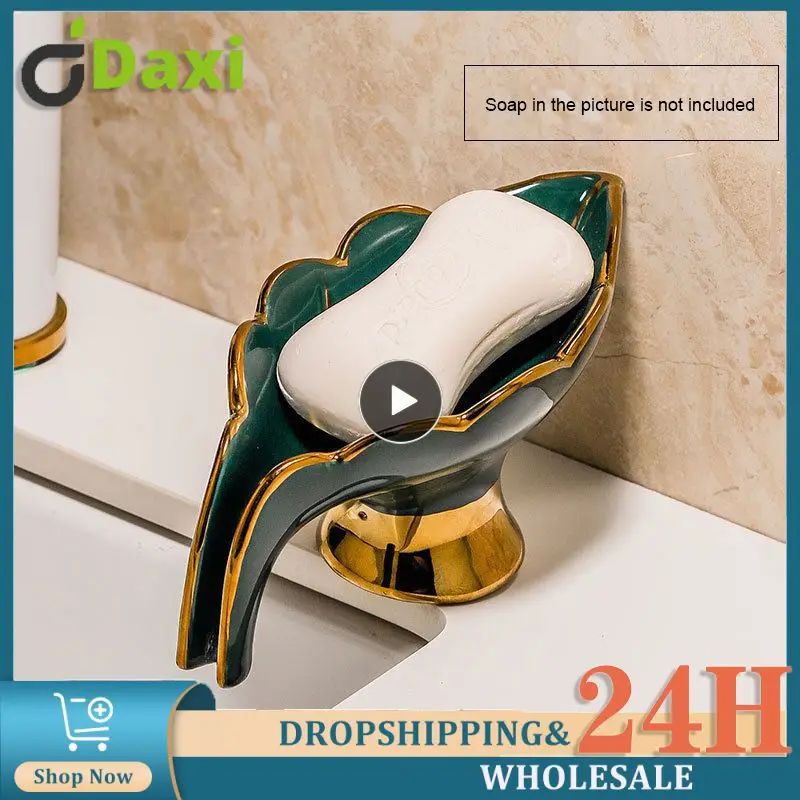 Nordic Leaf Shape Soap Storage Box Luxury Drain Soap Box Ceramic Soap Box Bathroom Supplies Household Bathroom Storage
Nordic Leaf Shape Soap Storage Box Luxury Drain Soap Box Ceramic Soap Box Bathroom Supplies Household Bathroom Storage