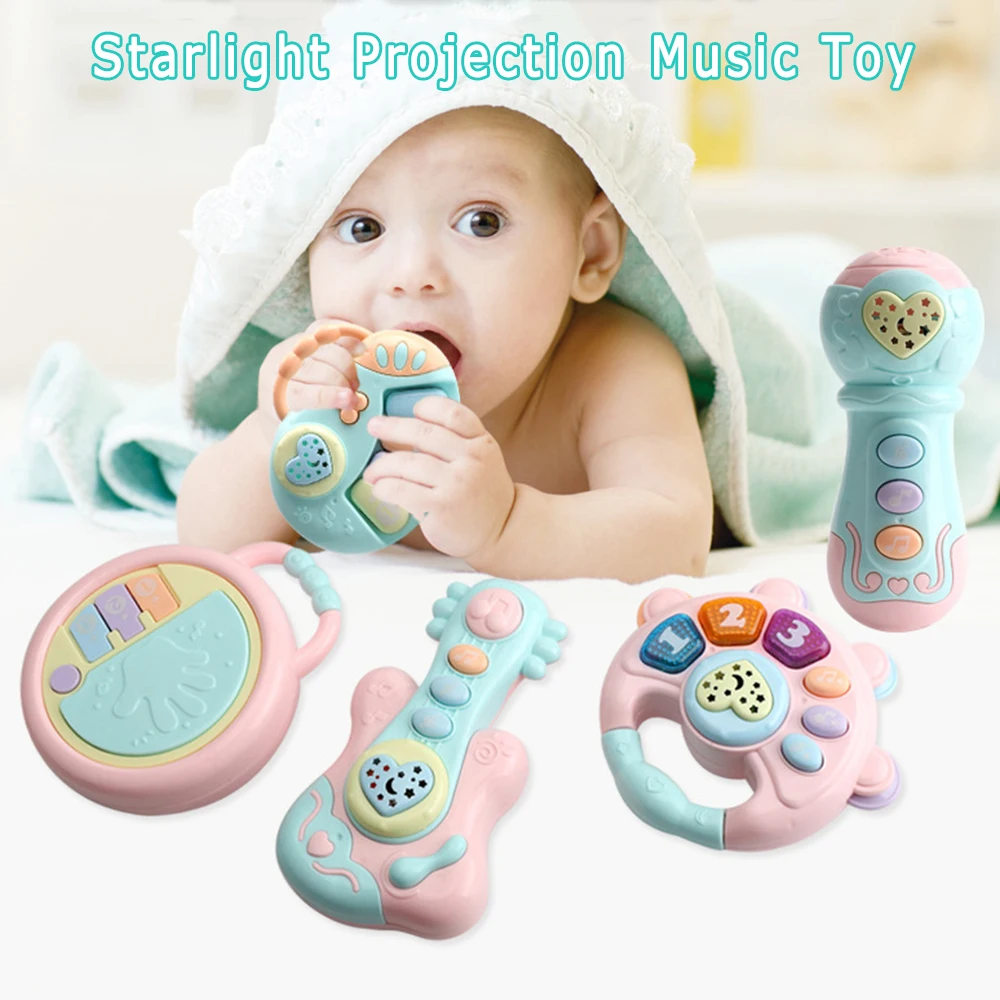 Baby Music Hand Drum Light Projection Drum Drum 0-3 Years Old Infant Early Education Educational Children's Rattle Toy
Baby Music Hand Drum Light Projection Drum Drum 0-3 Years Old Infant Early Education Educational Children's Rattle Toy