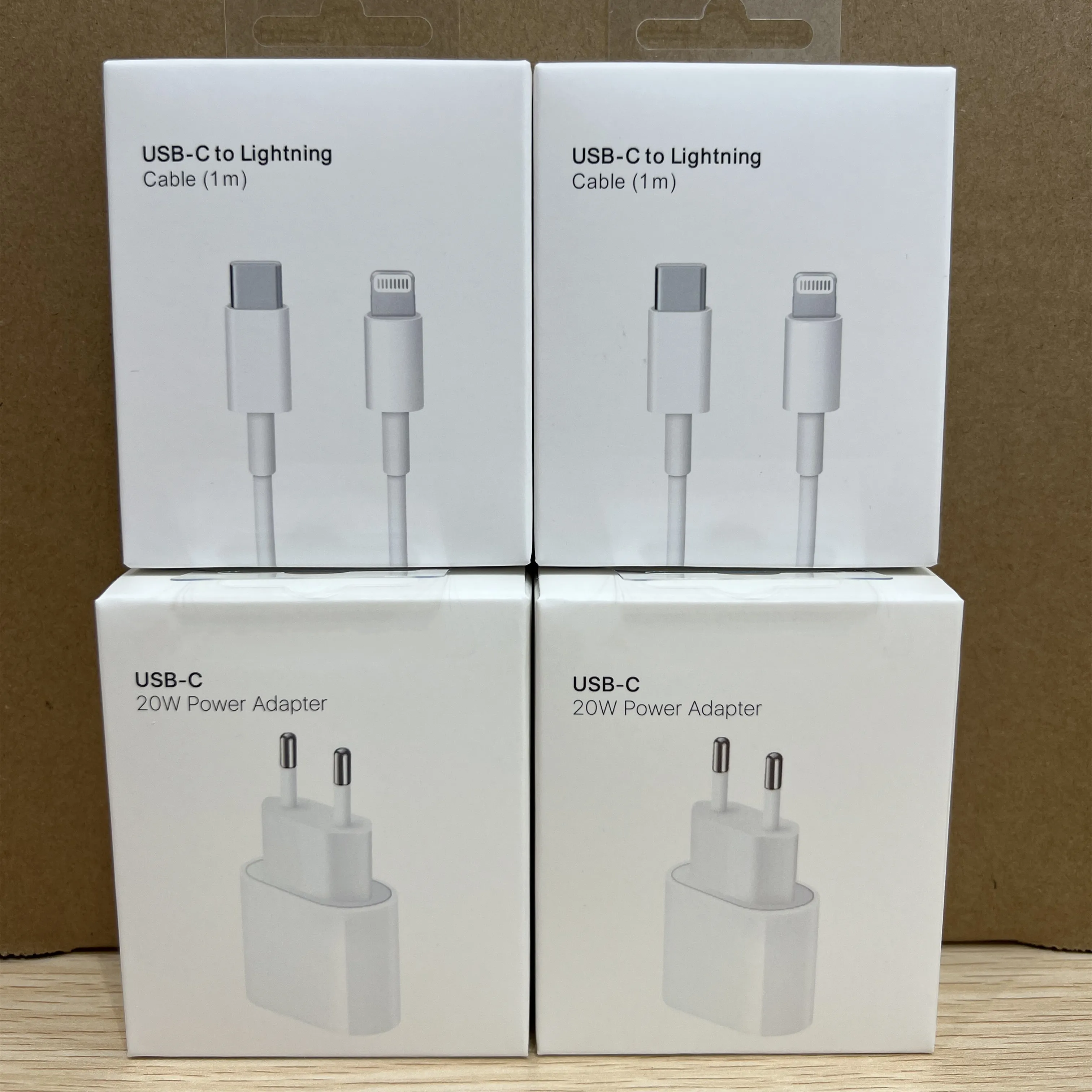 

10Pcs/Lot Apple 20W Power Adapter PD USB-C Charger Fast Charging EU US UK Plug For iPhone 14 13 12 Pro Max XS With Original Box