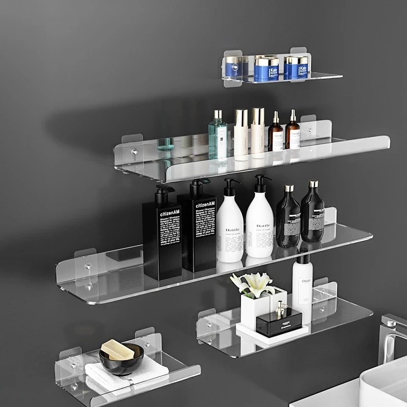 40 Size Clear Acrylic Shelf Wall Hanging Panel Perforated Bathroom Toilet Kitchen Storage Rack Acrylic Thickened Strong Stickers
40 Size Clear Acrylic Shelf Wall Hanging Panel Perforated Bathroom Toilet Kitchen Storage Rack Acrylic Thickened Strong Stickers