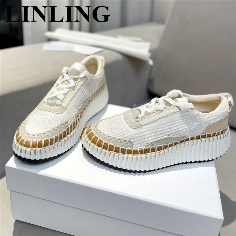 Women Casual Shoes Fashion Platform Flat Shoes Woman White Lace-up Sneakers Women 2023 Luxury Designer Female Vulcanized Shoes
Women Casual Shoes Fashion Platform Flat Shoes Woman White Lace-up Sneakers Women 2023 Luxury Designer Female Vulcanized Shoes
