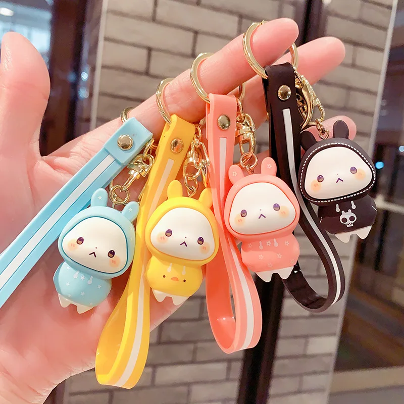 Cute Rabbit Doll Keychain Pendant Creative Personality Car Chain Ring A Pair Of Simple Couple Kawaii Bag Ornaments Girl Gift
Cute Rabbit Doll Keychain Pendant Creative Personality Car Chain Ring A Pair Of Simple Couple Kawaii Bag Ornaments Girl Gift