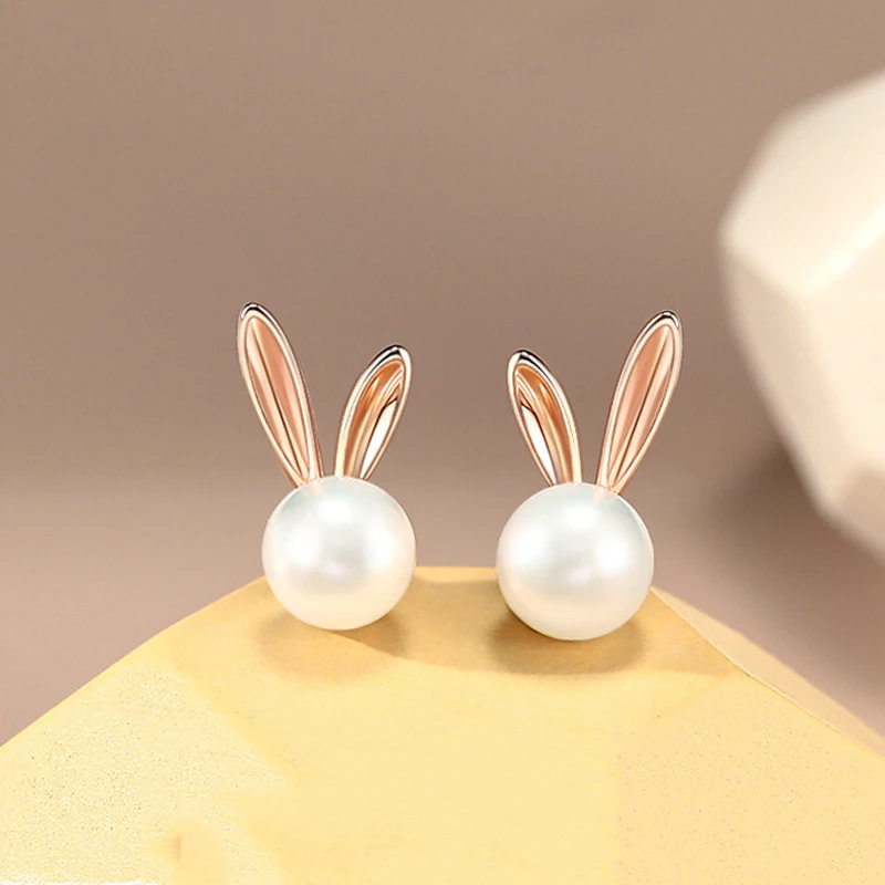 S925 Silver Rabbit Pearl Ear Studs for Women High Sense Small Group Design Gifts for Girlfriends Fashion High-end Jewelry
S925 Silver Rabbit Pearl Ear Studs for Women High Sense Small Group Design Gifts for Girlfriends Fashion High-end Jewelry