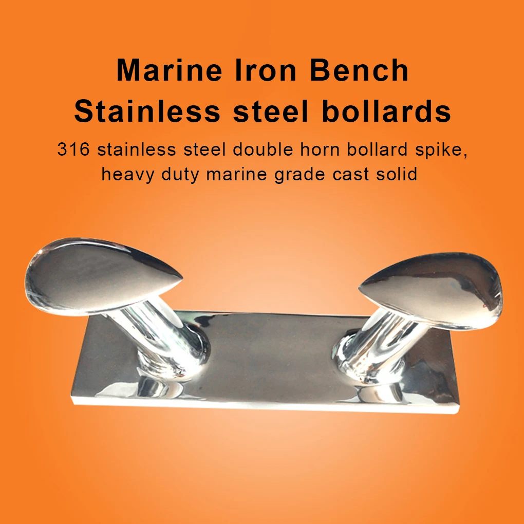 Double Horn Bollard Boat Reliable Marine Silver Polishing Heavy Duty Cleats Fastening Yacht Hardware Kayak Dock
Double Horn Bollard Boat Reliable Marine Silver Polishing Heavy Duty Cleats Fastening Yacht Hardware Kayak Dock