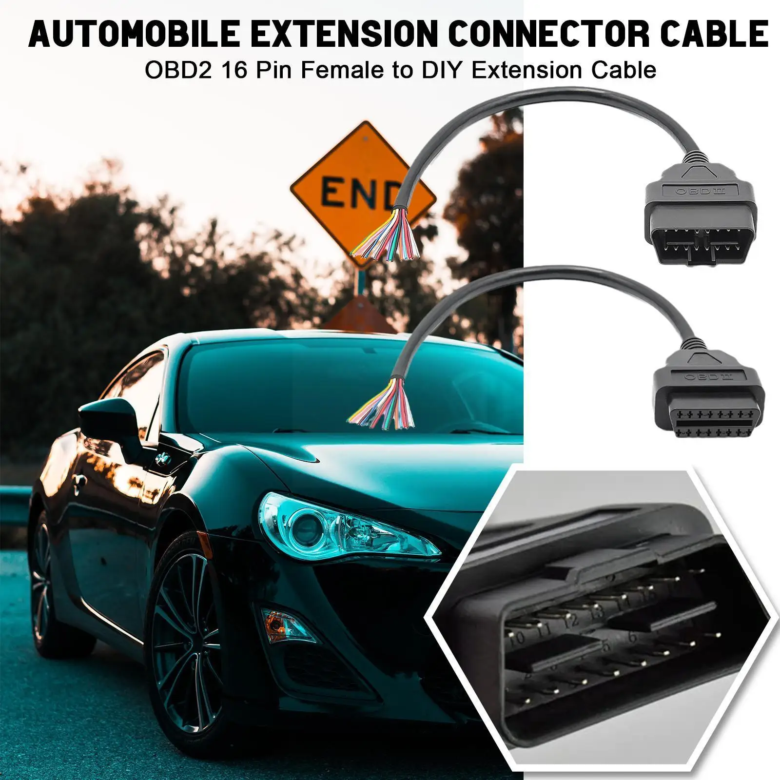 16 Pin Connector Cable DIY Female Male Automotive Car Cable 2 Auto OBD Extension Diagnostic Scanner Tool 2 Size Connector H1D9
16 Pin Connector Cable DIY Female Male Automotive Car Cable 2 Auto OBD Extension Diagnostic Scanner Tool 2 Size Connector H1D9