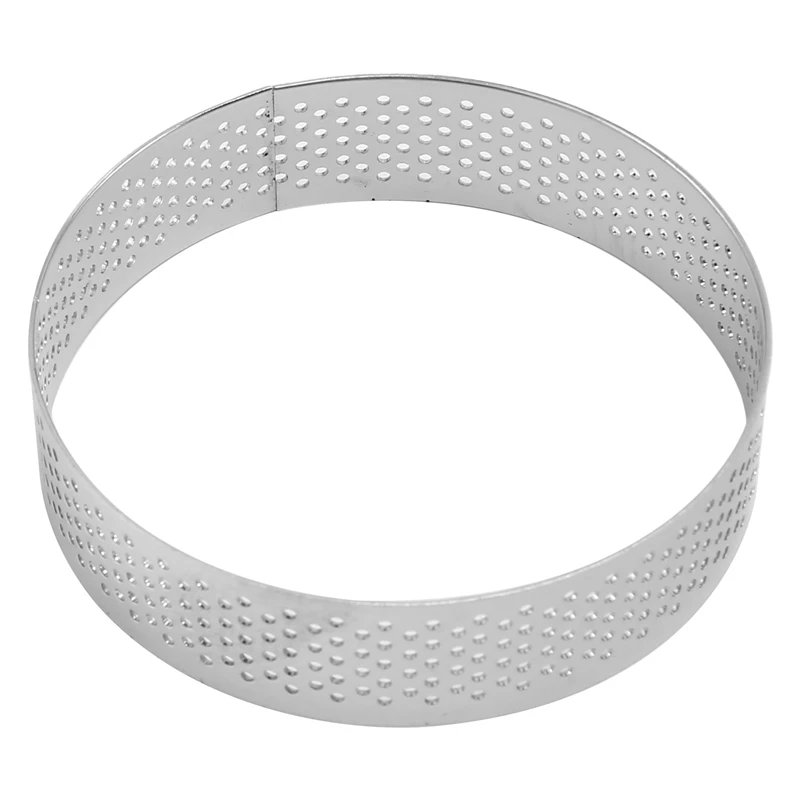 24 Pack Stainless Steel Tart Rings, Heat-Resistant Perforated Cake Mousse Ring,Cake Ring Mold,Round Cake Baking Tools
24 Pack Stainless Steel Tart Rings, Heat-Resistant Perforated Cake Mousse Ring,Cake Ring Mold,Round Cake Baking Tools
