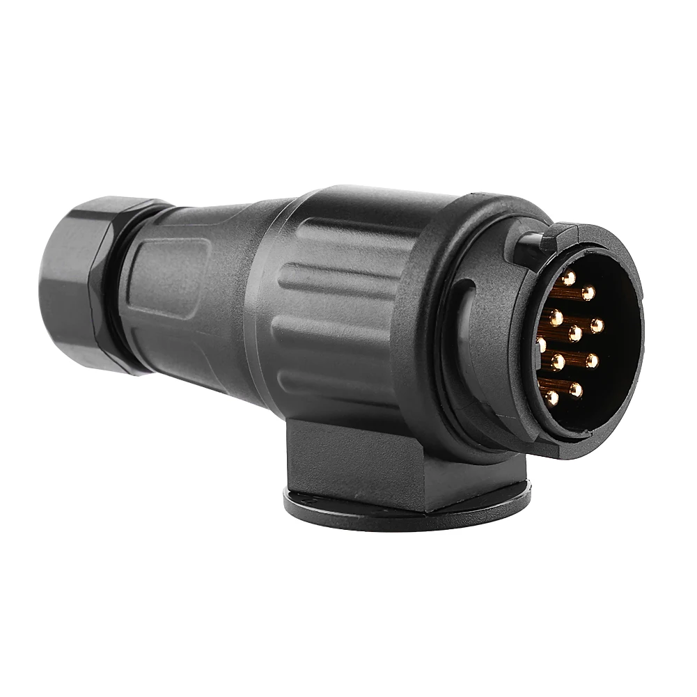 12V 13 Pin Electric Trailer Plug Plastic 13 Pole Wiring Connector Adapter Black Trailer Plug
12V 13 Pin Electric Trailer Plug Plastic 13 Pole Wiring Connector Adapter Black Trailer Plug