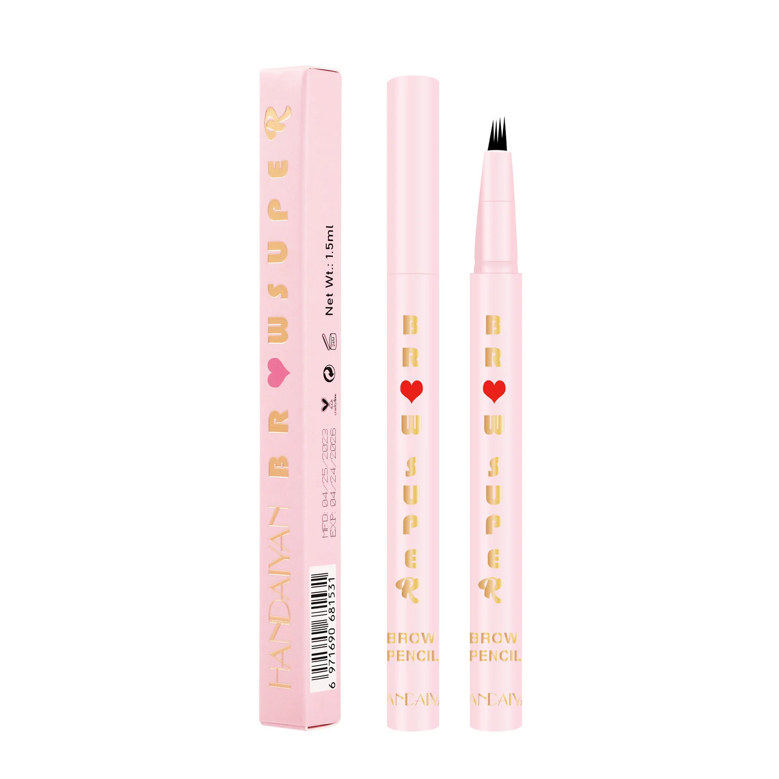 Beauty 4 Point Eyebrow Pencil Long Lasting -Fork Tip Applicator Pencil Gift for Friends Family Members 
Beauty 4 Point Eyebrow Pencil Long Lasting -Fork Tip Applicator Pencil Gift for Friends Family Members