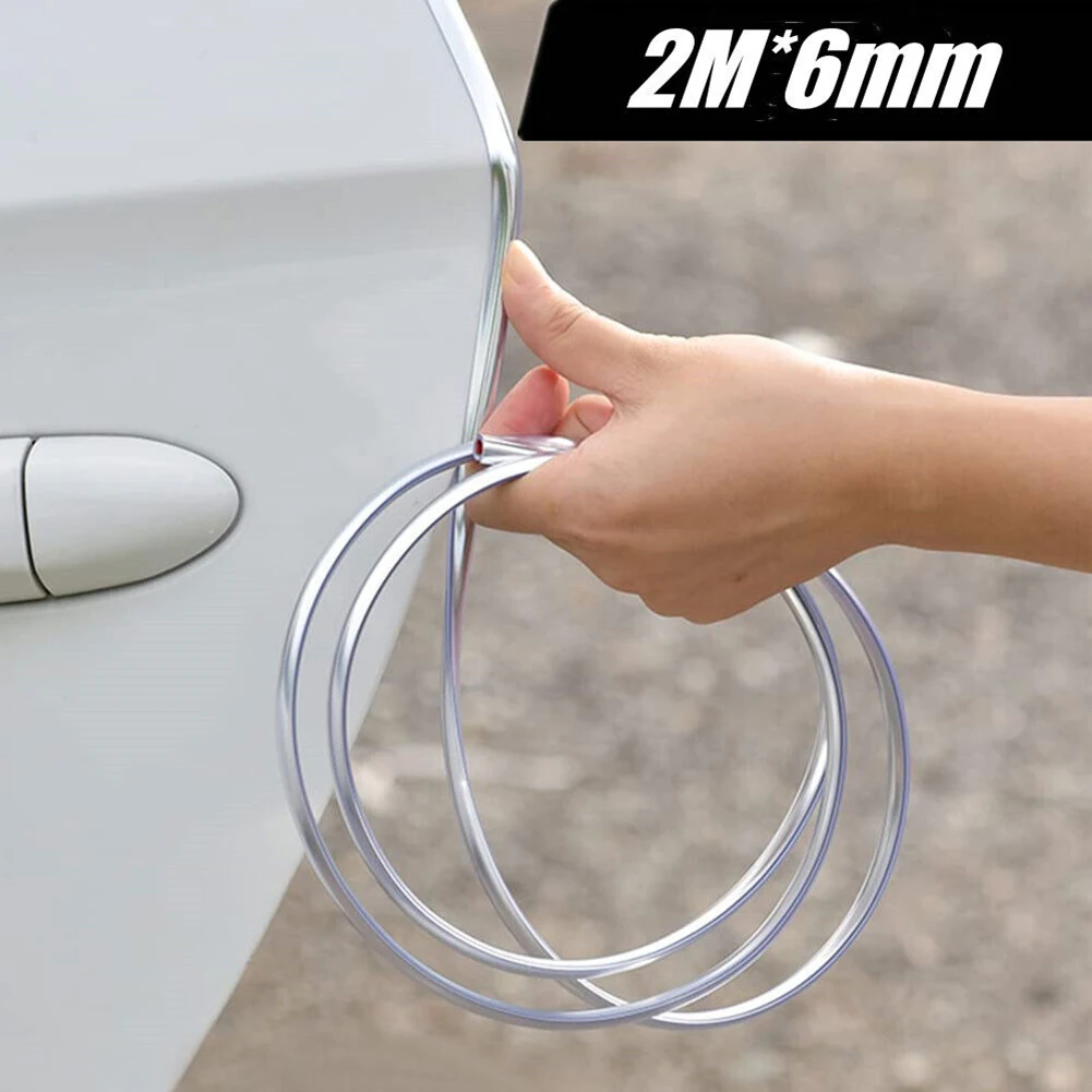 2M*6mm Car Chrome Trim Car Door Edge Scratch Guard Protector Strip Auto Trunk Sill Scuff Protector Film Door Edge Protective
2M*6mm Car Chrome Trim Car Door Edge Scratch Guard Protector Strip Auto Trunk Sill Scuff Protector Film Door Edge Protective