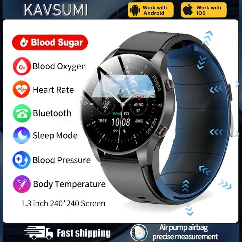 New Smart Watch Air Pump+Air Sac Accurate Heart Rate Blood Pressure Smart Watch Blood Glucose Healthy Bluetooth Call SmartWatch
New Smart Watch Air Pump+Air Sac Accurate Heart Rate Blood Pressure Smart Watch Blood Glucose Healthy Bluetooth Call SmartWatch