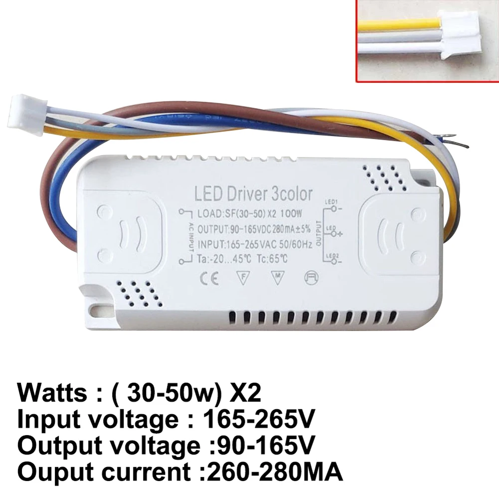 LED Driver 3color Adapter For LED Lighting Non-Isolating Transformer Replacement For Home Bedroom LED Ceiling Light Chandelier
LED Driver 3color Adapter For LED Lighting Non-Isolating Transformer Replacement For Home Bedroom LED Ceiling Light Chandelier