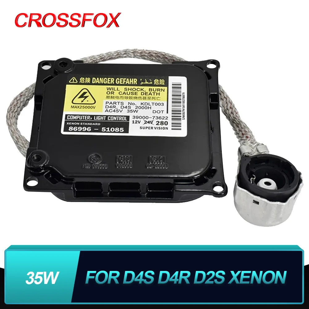 CROSSFOX Car D2 D4S D4R Xenon балласт для Toyota Lexus Замена OEM Denso DDLT003 HID блок управления фар D2 блок зажигания
CROSSFOX Car D2 D4S D4R Xenon балласт для Toyota Lexus Замена OEM Denso DDLT003 HID блок управления фар D2 блок зажигания