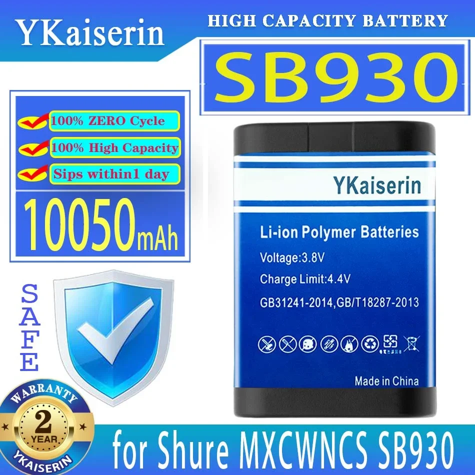 

YKaiserin Battery 10050mAh for Shure MXCWNCS SB930 Bateria