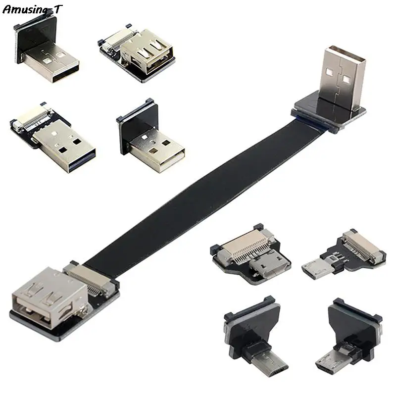 FFC Type-C Mini Micro USB Extension Ribbon Cable 90 FPV Slim Flat Soft flexible FPC charge FPV Brushless Handheld Gimbal monitor
FFC Type-C Mini Micro USB Extension Ribbon Cable 90 FPV Slim Flat Soft flexible FPC charge FPV Brushless Handheld Gimbal monitor