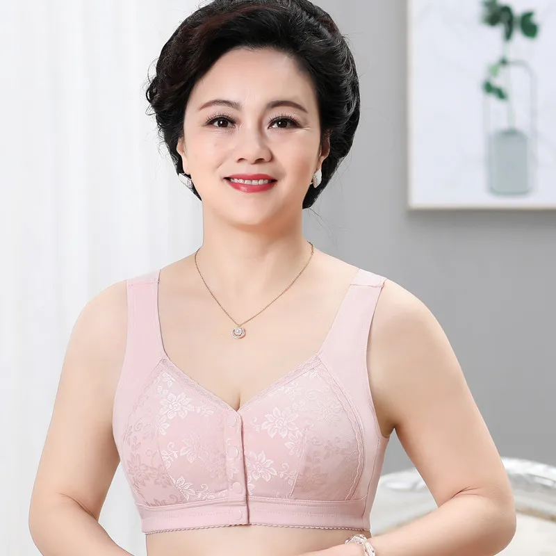 Women Front Button Bra With Pocket Thin Lining Bralette Plus Size Bras Elderly Top Cotton Lingerie Full Cup Underwear 8075
Women Front Button Bra With Pocket Thin Lining Bralette Plus Size Bras Elderly Top Cotton Lingerie Full Cup Underwear 8075