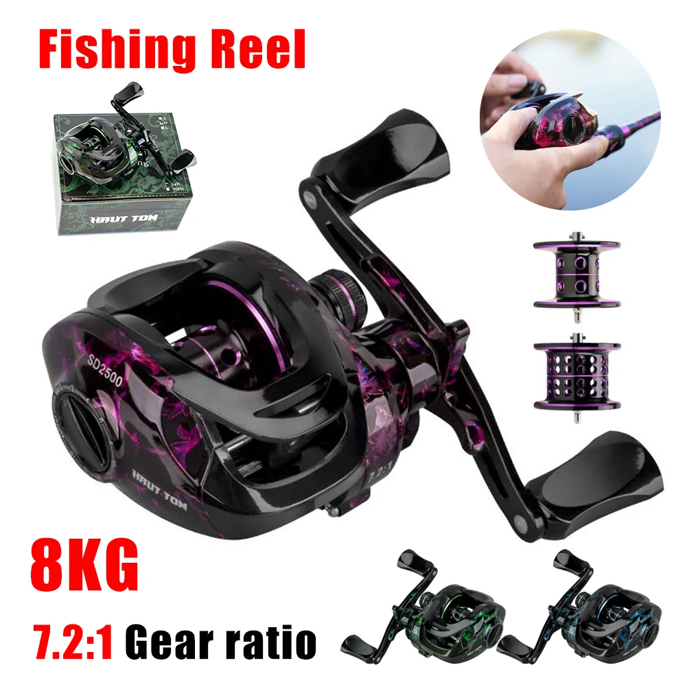 Portable Fishing Reel 7.2:1 High Speed Fishing Reel 8KG Max Drag Ultra Light Magnetic Braking Coil For Freshwater Saltwater
Portable Fishing Reel 7.2:1 High Speed Fishing Reel 8KG Max Drag Ultra Light Magnetic Braking Coil For Freshwater Saltwater