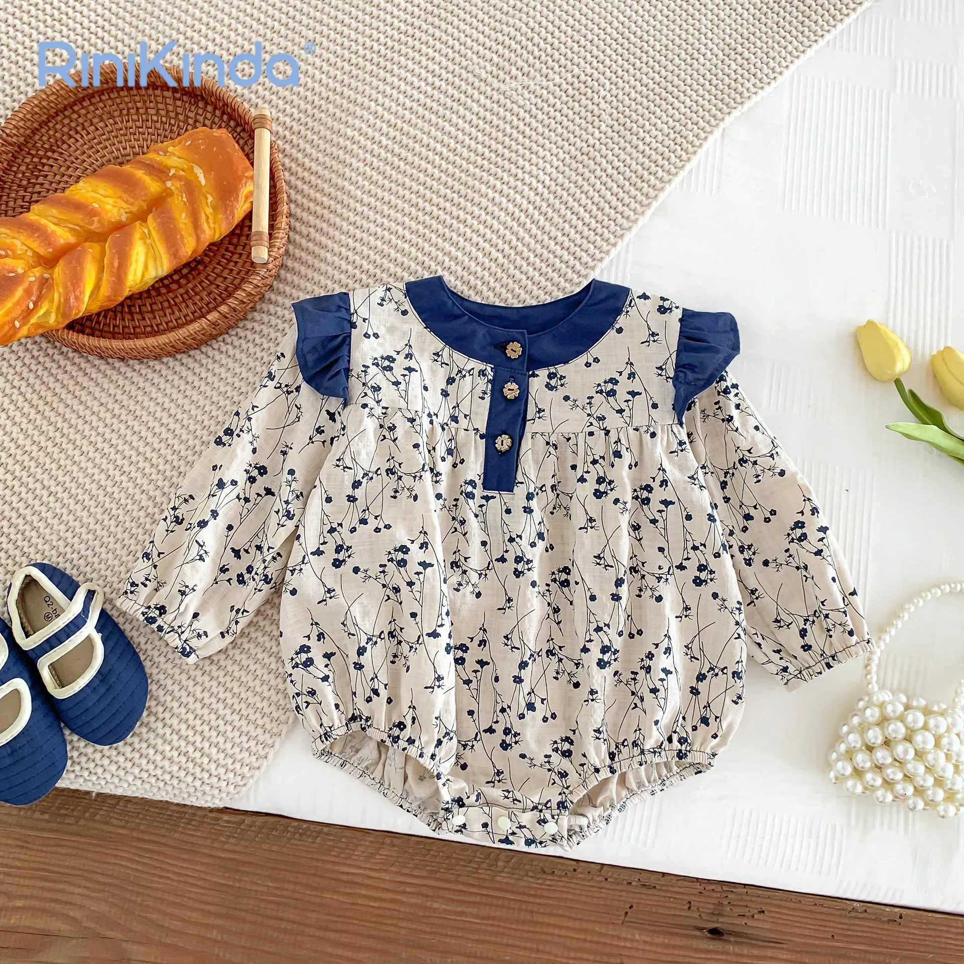 2023 Newborn Clothing Floral Print Baby Romper Autumn Baby Girl Jumpsuit Long Sleeve Vintage Baby Girls Bodysuits
2023 Newborn Clothing Floral Print Baby Romper Autumn Baby Girl Jumpsuit Long Sleeve Vintage Baby Girls Bodysuits