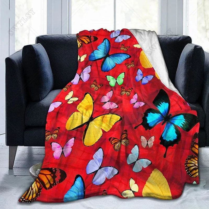 Butterfly Pattern Flannel Throw Blankets for Couch Bed Sofa Car Cozy Soft Blanket Queen King Full Size for Kid Women Adult Gifts
Butterfly Pattern Flannel Throw Blankets for Couch Bed Sofa Car Cozy Soft Blanket Queen King Full Size for Kid Women Adult Gifts