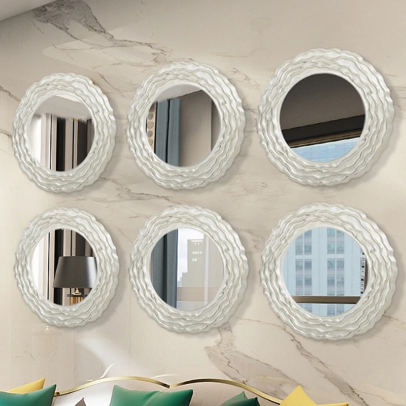 Wall Decorative Mirror Nordic Living Room Quality Round Decorative Mirror Aesthetic House Decoration Espejo Grande Boho Decor
Wall Decorative Mirror Nordic Living Room Quality Round Decorative Mirror Aesthetic House Decoration Espejo Grande Boho Decor