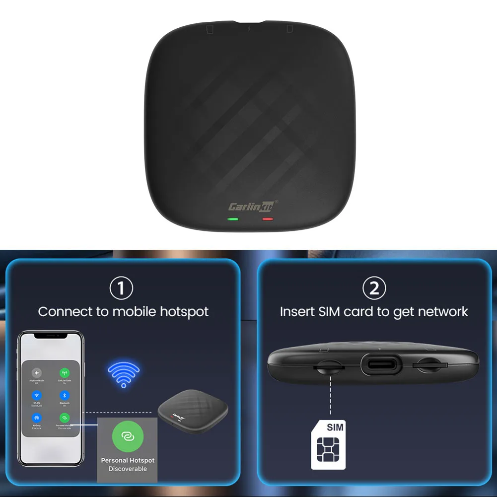 Carlinkit Bluetooth-совместимый WiFi для CarPlay Android Ai Box от проводного к беспроводному
Carlinkit Bluetooth-совместимый WiFi для CarPlay Android Ai Box от проводного к беспроводному