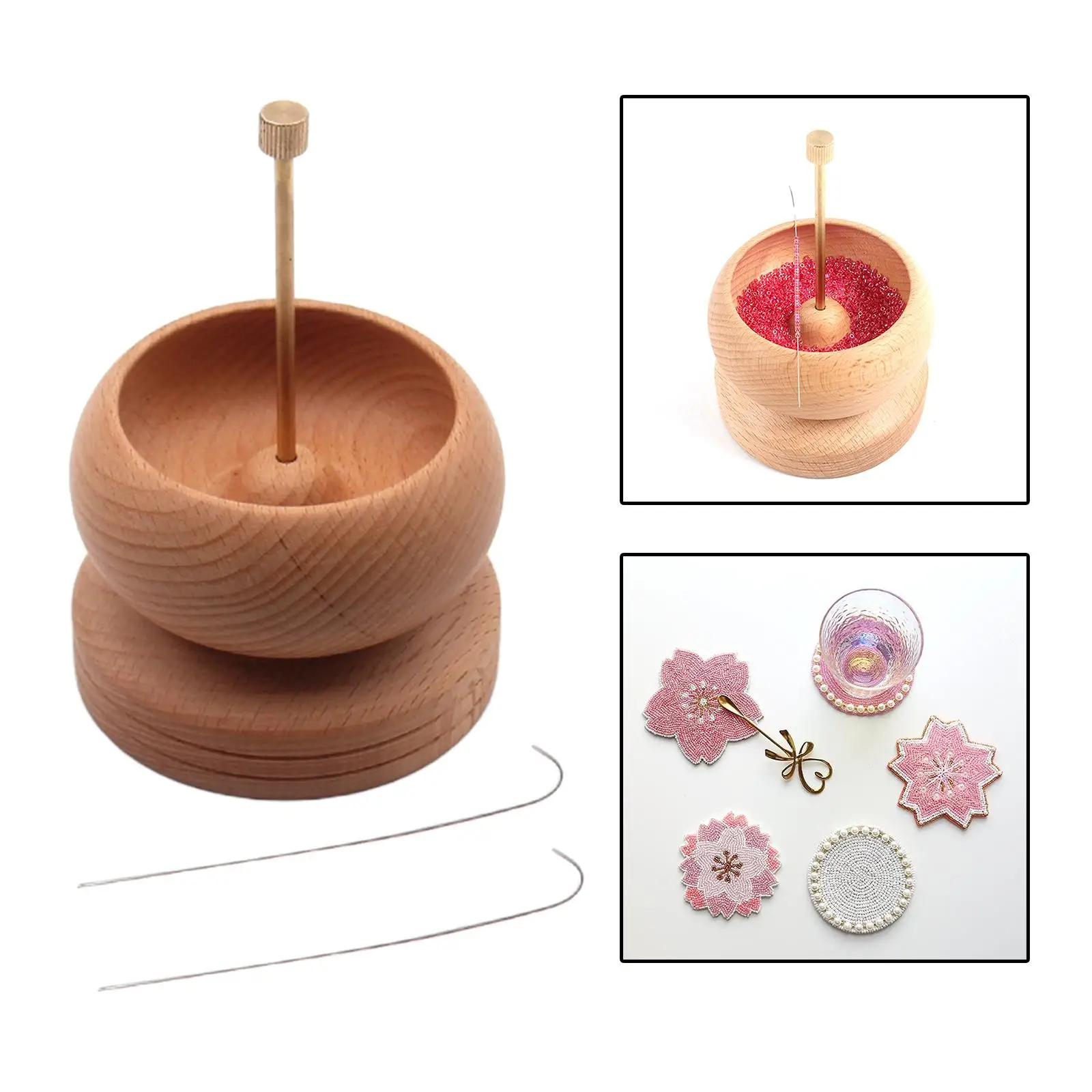 Wooden Bead ner Bowl w/ Beading for Workshop Quickly Crafting Arts nings Jewelry Making Findings Supplies
Wooden Bead ner Bowl w/ Beading for Workshop Quickly Crafting Arts nings Jewelry Making Findings Supplies